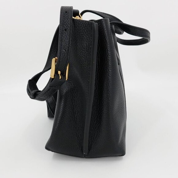 Tory Burch Perry Small Triple Compartment Tote Black - Picture 4 of 12